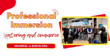 Professional immersion in catering and commerce. Erasmus+ in Barcelona.